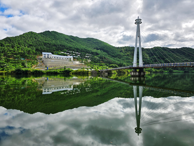 지리산 호수공원 구만저수지 둘레길과 백의종군로