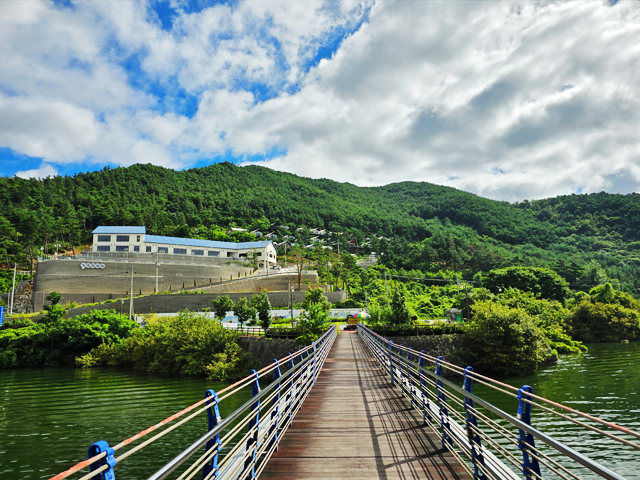 지리산 호수공원 구만저수지 둘레길과 백의종군로