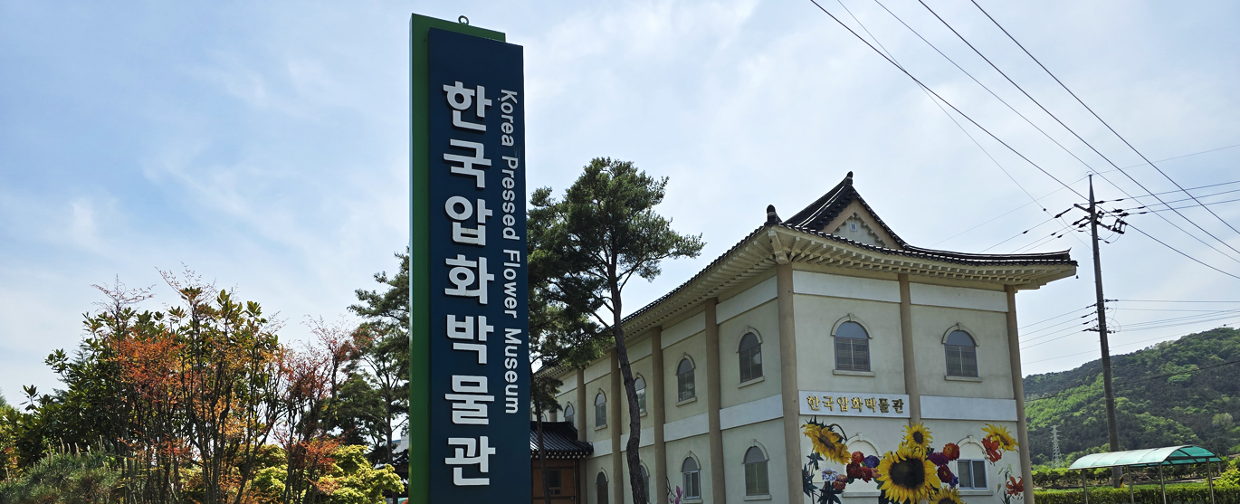 꽃비가 내리는 한국압화박물관